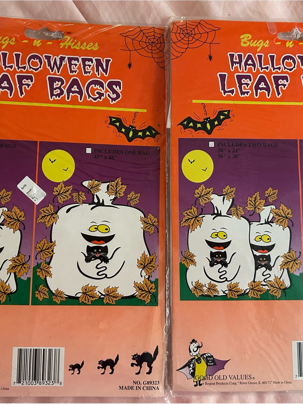 Good Old Values Halloween Leaf Bags -